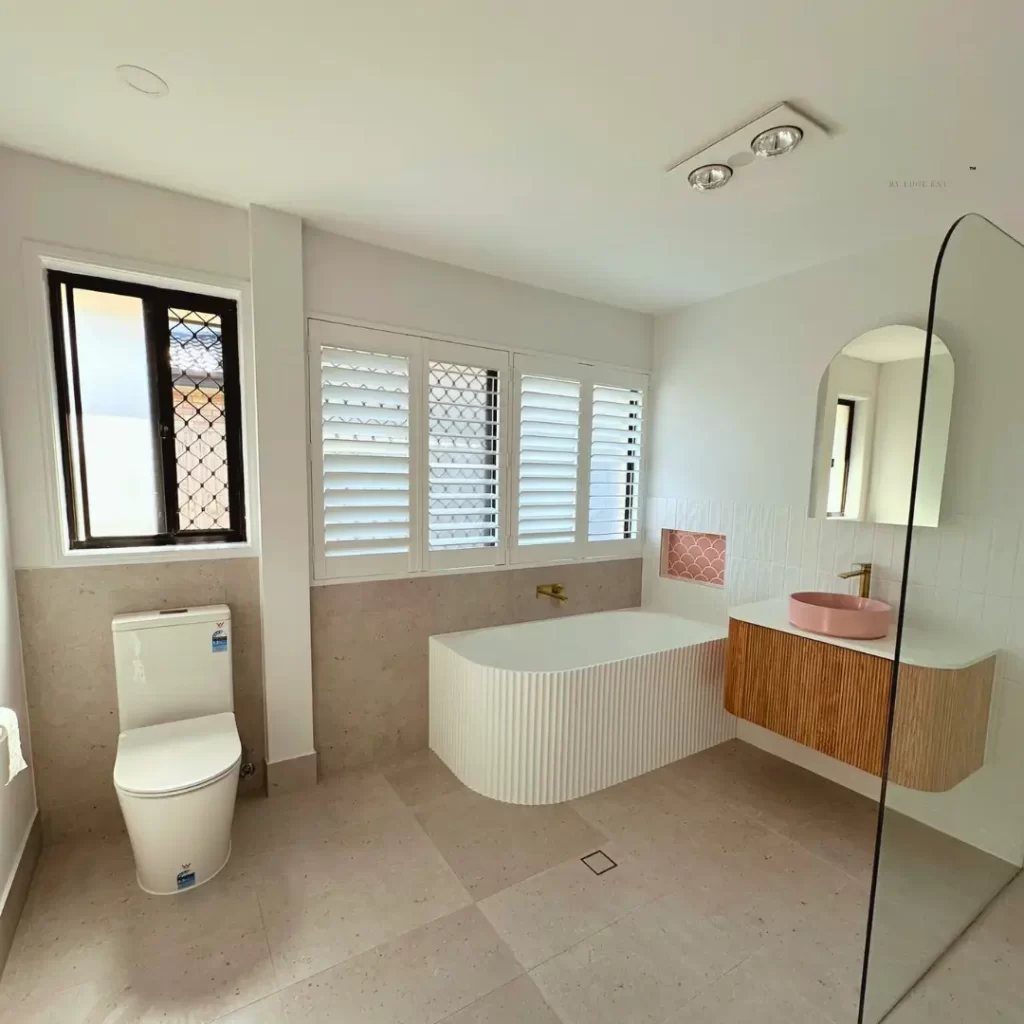 Newly built luxury bathroom
