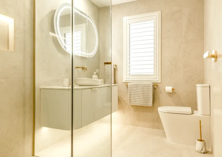newly remodeled bathroom